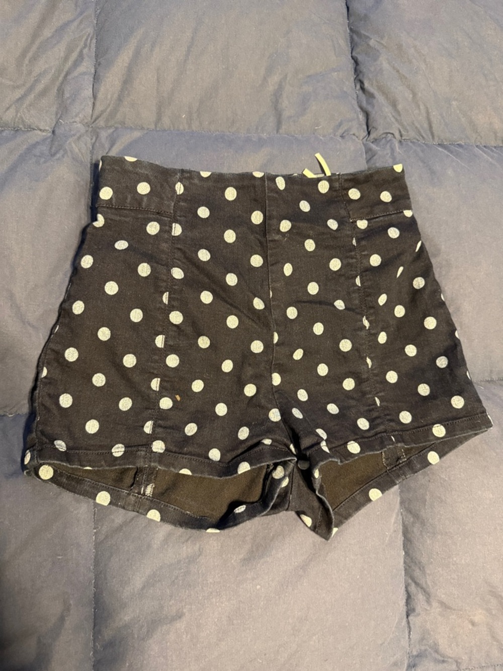 Kimchi Blue Black Polka Dot High Waist Women’s Shorts